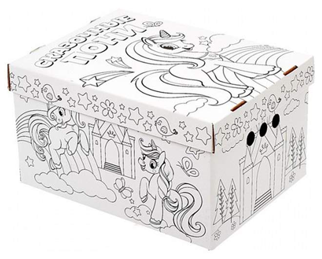 Купить набор для творчества Ящик-раскраска Сказочные пони Забияка, цены  на Мегамаркет | Артикул: 100025546257