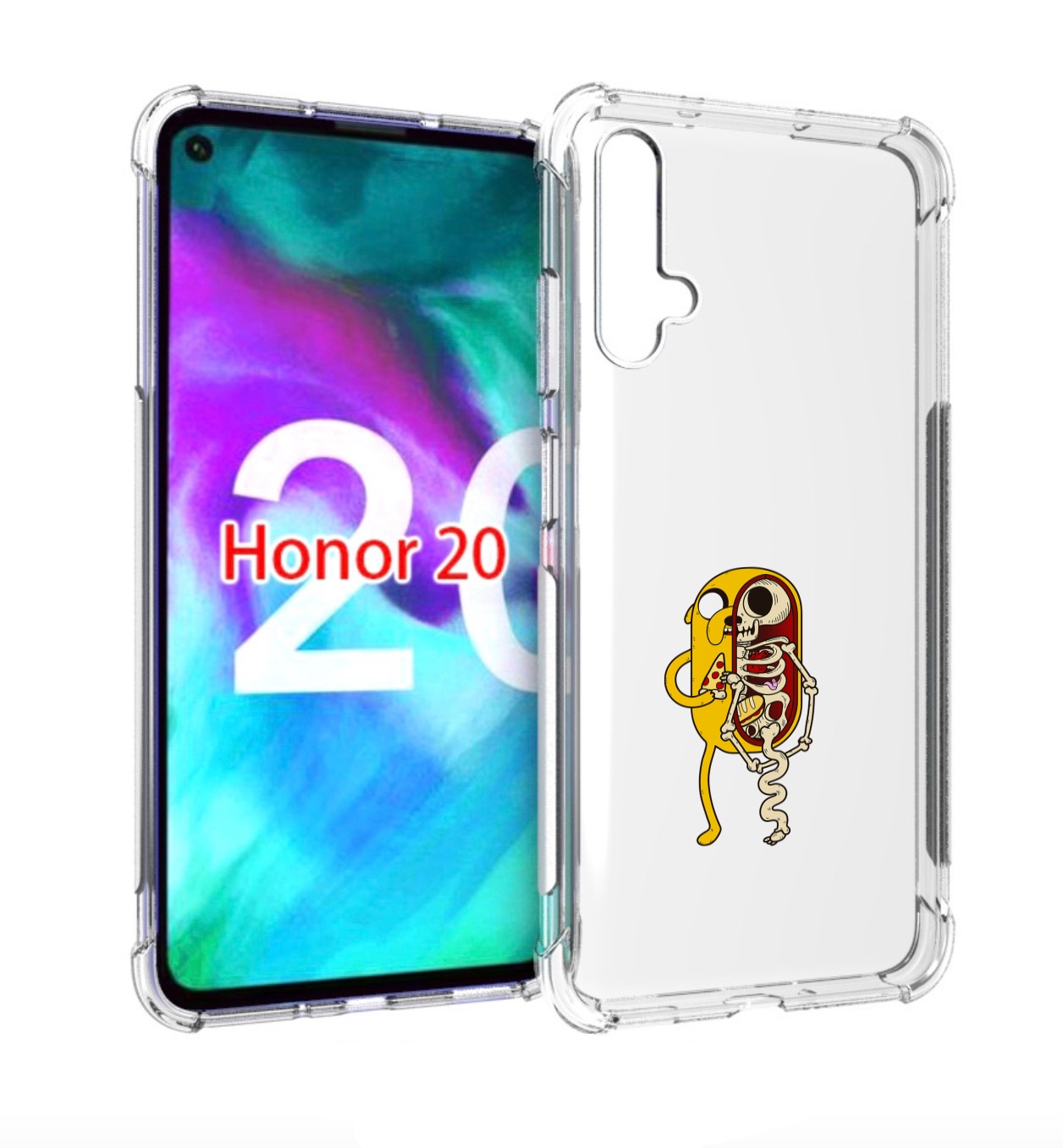 Чехол бампер MyPads Джейк скелет для Honor 20. - купить в Чехол.ру, цена на  Мегамаркет