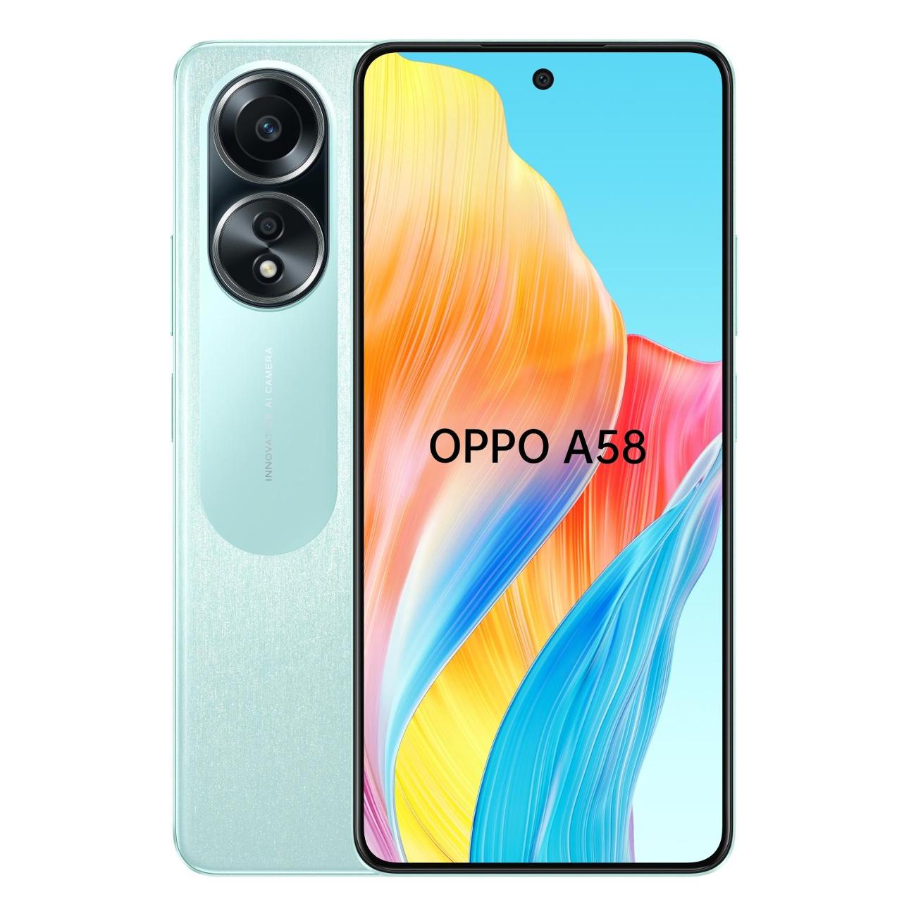 Смартфон OPPO A58 6/128GB, светло-зеленый (CPH2577) - характеристики и  описание на Мегамаркет | 100062414705