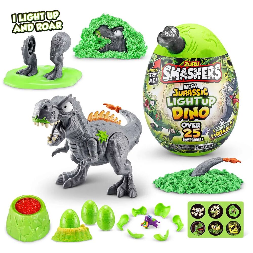 Игровой набор Zuru Smashers Dino JURASSIC большой свет, звук 74108 - купить  в Shop-device ДСМ, цена на Мегамаркет