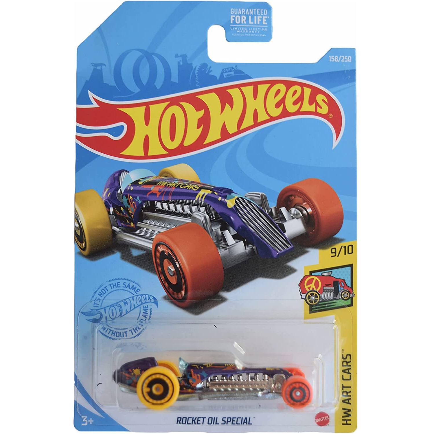 Купить игрушечная машинка Hot Wheels Базовая машинка Rocket Oil Special,  фиолетовая C4982/GRY37, цены на Мегамаркет