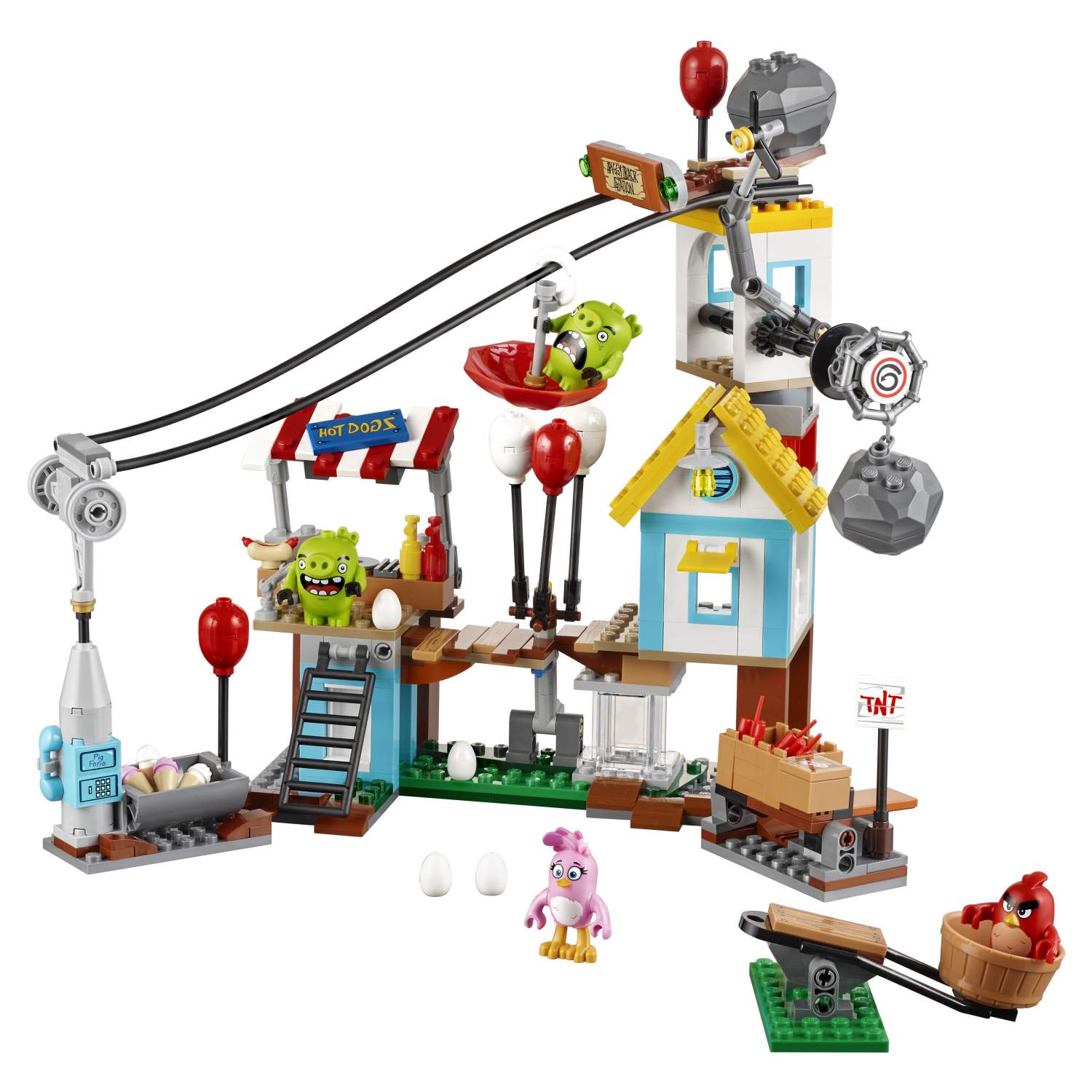 Купить конструктор LEGO Angry Birds Разгром Свинограда (75824), цены на  Мегамаркет | Артикул: 100000075760