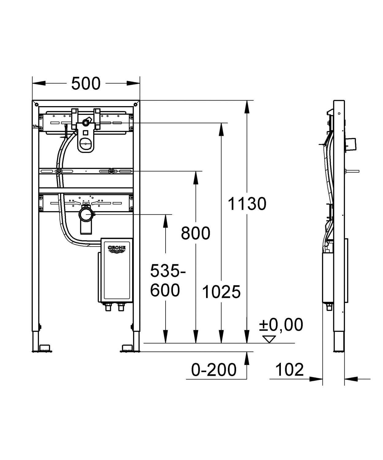 Монтаж встроенного смесителя для раковины. Инсталляция для раковины Grohe Rapid SL 38892 000 (38892000). Инсталляция Грое Рапид SL. Высота установки встраиваемого смесителя для раковины. Высота установки встроенного смесителя для раковины от пола.