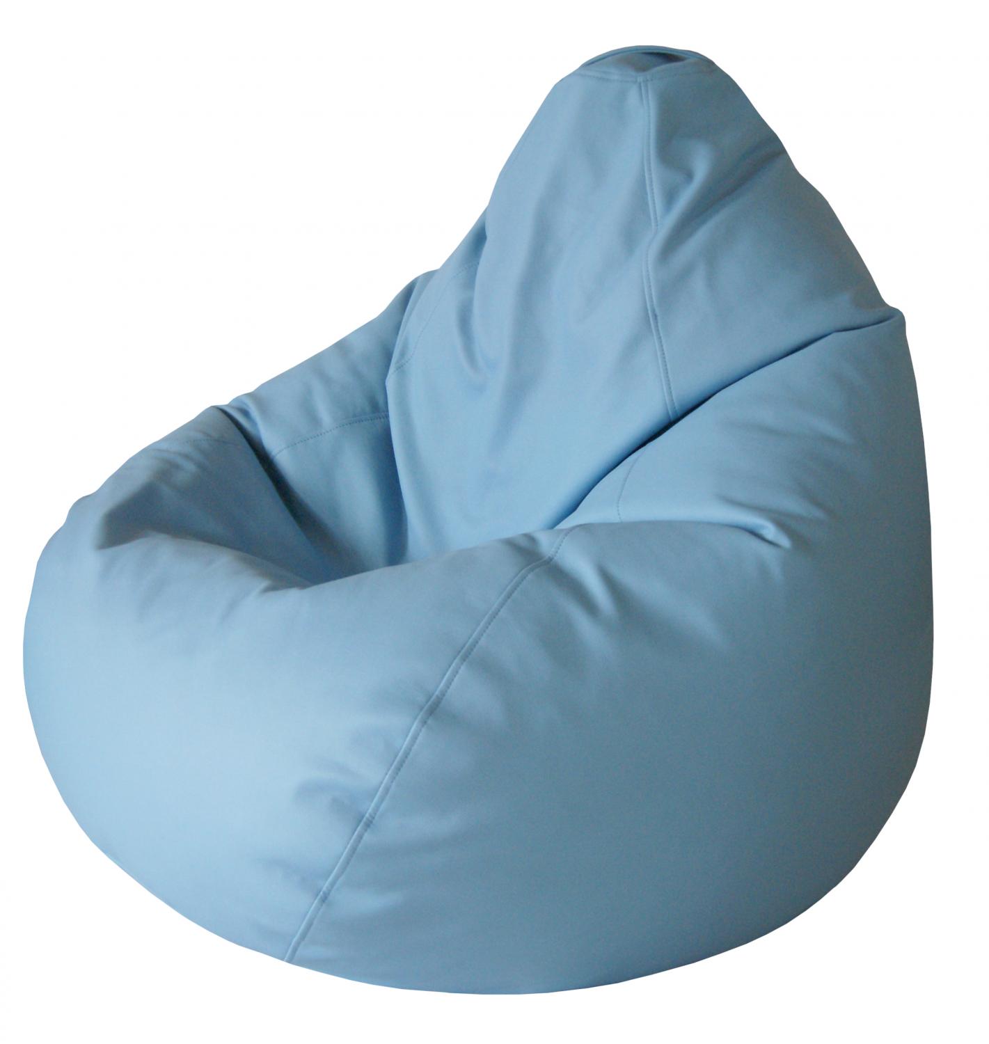 Кресло-мешок Папа Пуф Экокожа Голубой XL, голубой - купить в Москве, цены  на Мегамаркет