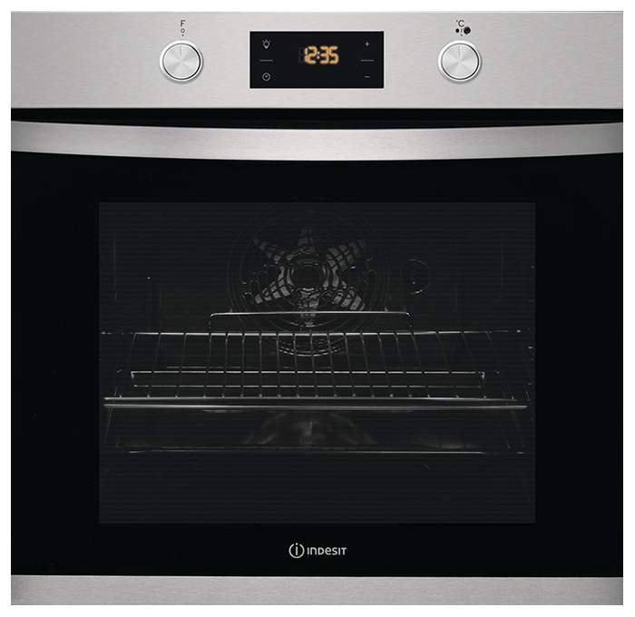 indesit cooker silver