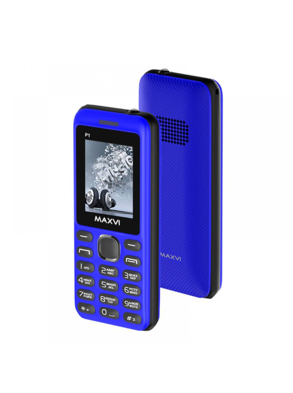 Мобильный телефон Maxvi P1 (2 SIM) Blue/Black, купить в Москве, цены в  интернет-магазинах на sbermegamarket.ru