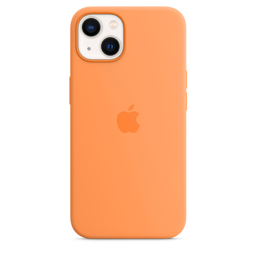 Чехол Apple для iPhone 13 Silicone Case MagSafe Marigold (MM243ZE/A),  купить в Москве, цены в интернет-магазинах на Мегамаркет