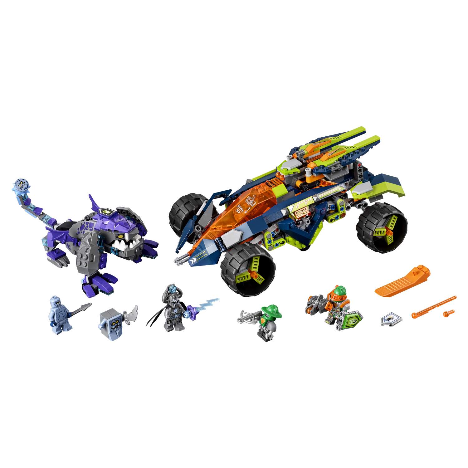 Купить конструктор LEGO Nexo Knights Вездеход Аарона 4x4 (70355), цены на  Мегамаркет | Артикул: 100000093263