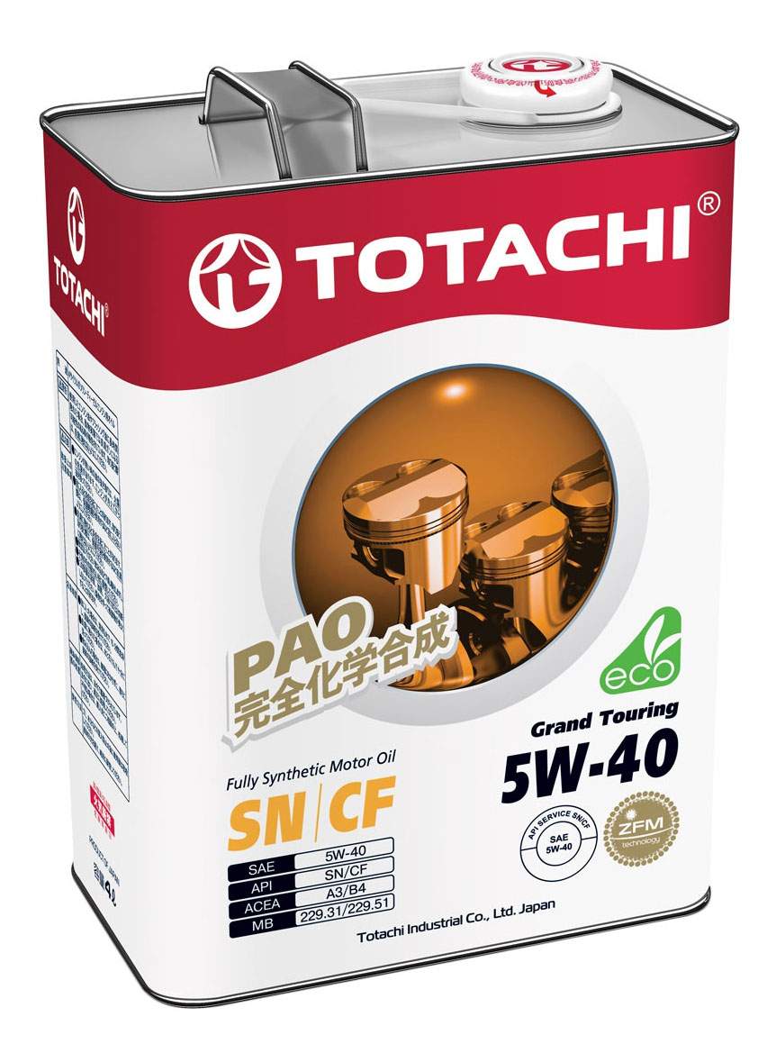 Моторное масло Totachi Grand Touring Fully Synthetic SN 5W40 4 л - купить в...