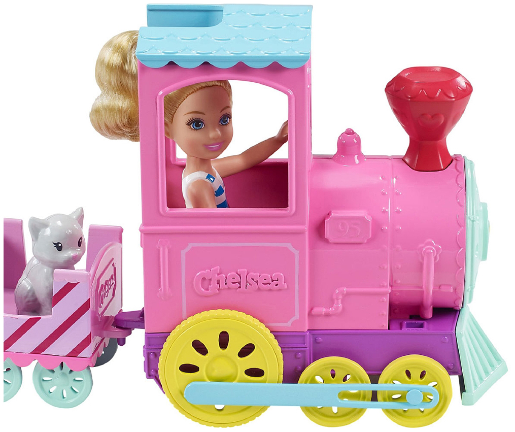 Купить паровозик Челси FRL86 Barbie, цены на Мегамаркет