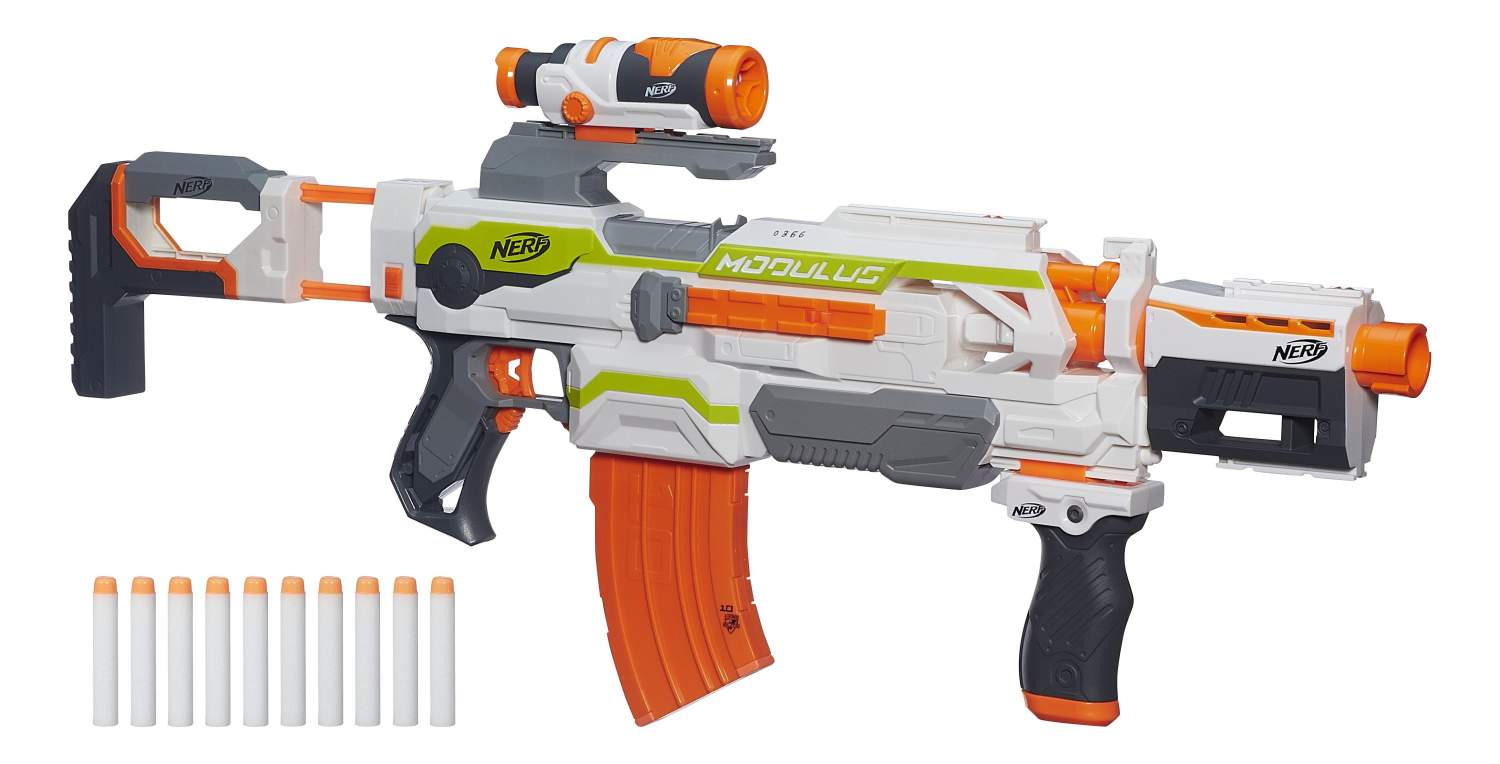 Бластер игрушечный Nerf Модулус Экс-10 B1538 - отзывы покупателей на  Мегамаркет