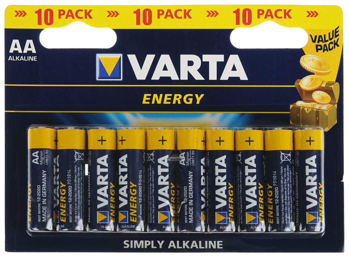 Батарейка VARTA ENERGY 4106 10 шт - отзывы покупателей на маркетплейсе  Мегамаркет | Артикул: 100024338867