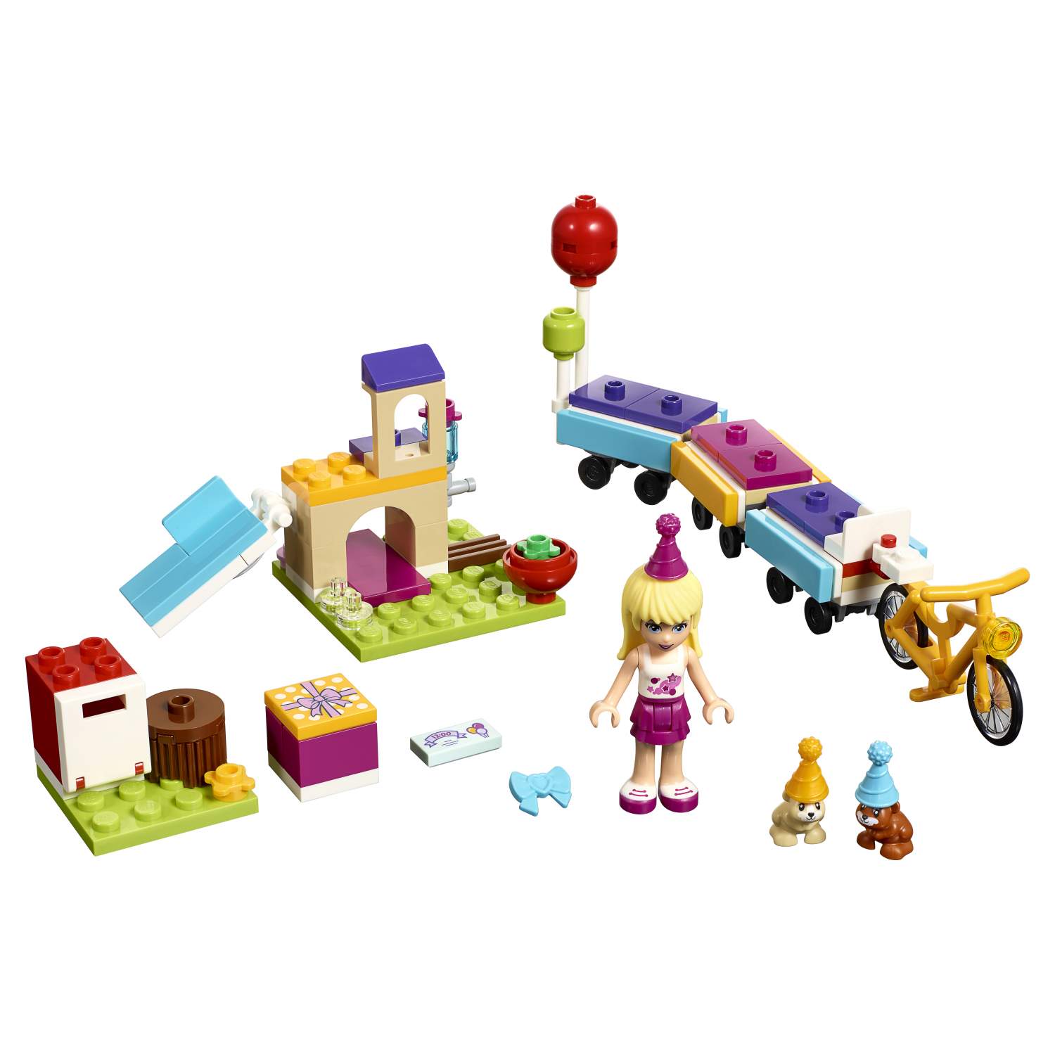 Купить конструктор LEGO Friends День рождения: велосипед (41111), цены на  Мегамаркет | Артикул: 100000075568