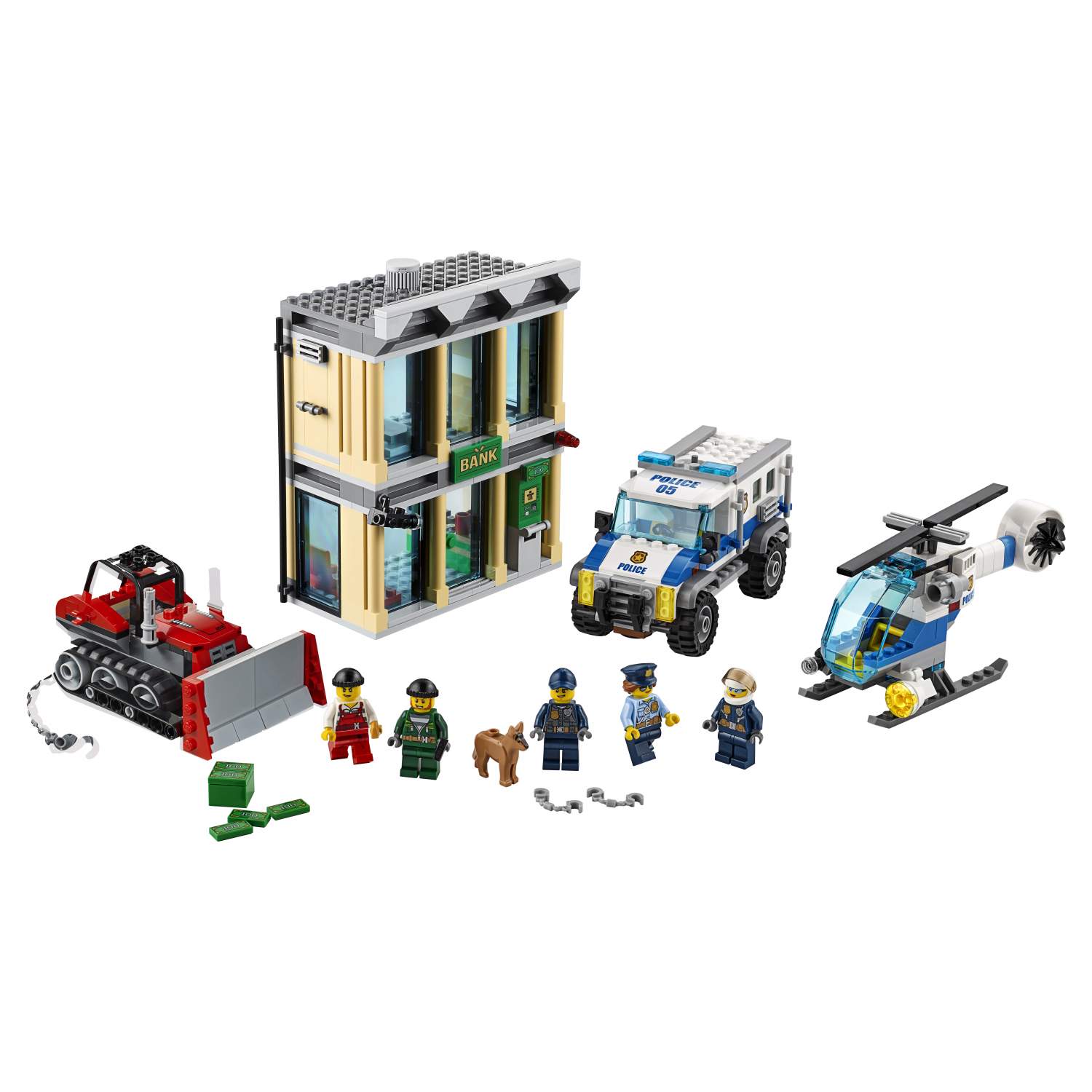 Отзывы о конструктор LEGO City Police Ограбление на бульдозере (60140) -  отзывы покупателей на Мегамаркет | конструкторы LEGO 60140 - 100000075369