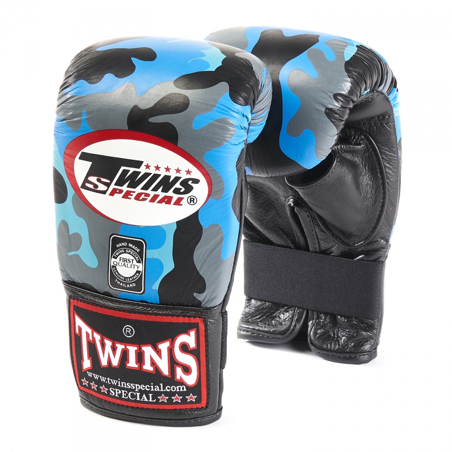 Боксерские перчатки Twins FTBGL1H-AR Fancy Training Bag Gloves синие, 8  унций – купить в Москве, цены в интернет-магазинах на Мегамаркет