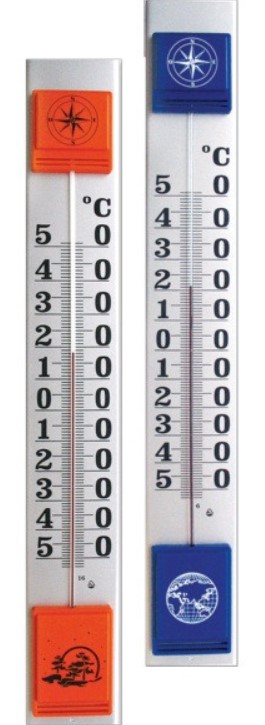 Термометр уличный, пластик, Малый, 40 х 6.5 см, в ассортименте, малый, ТБ-45м