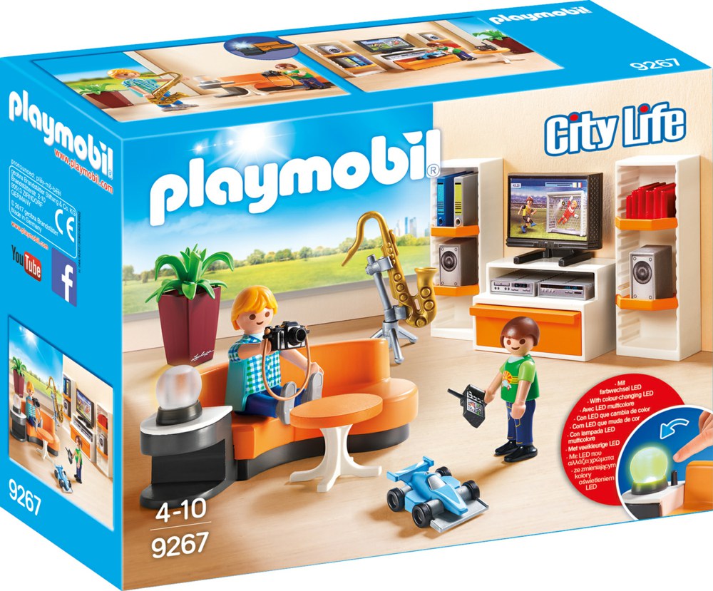 Купить кукольный дом жилая комната Playmobil 9267pm, цены на Мегамаркет