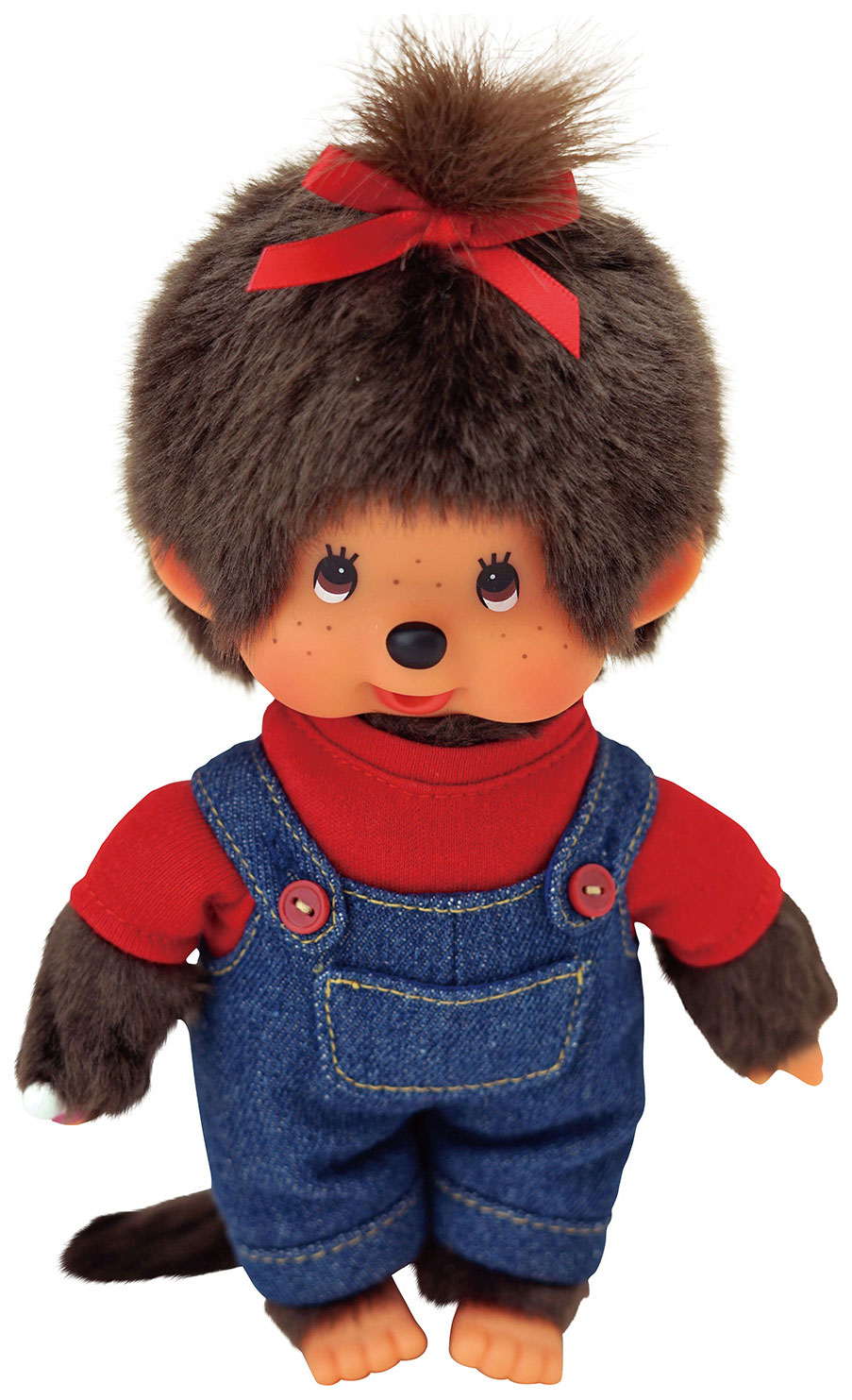 Мягкая игрушка Monchhichi Девочка в комбинезоне и красной футболке 20 см -  отзывы покупателей на Мегамаркет