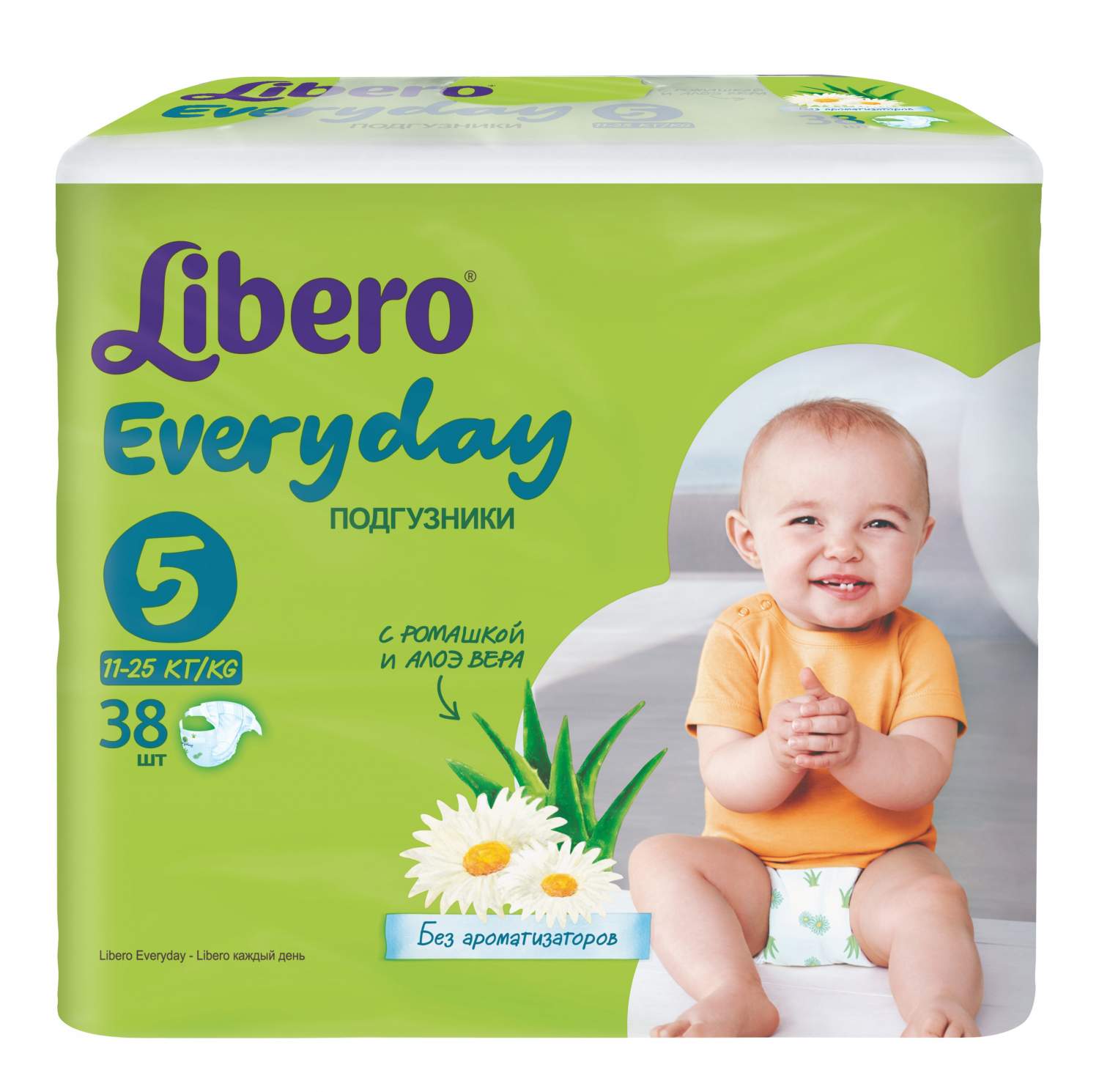 Подгузники Libero Everyday Size 5 (11-25кг), 38 шт. - отзывы покупателей на  Мегамаркет