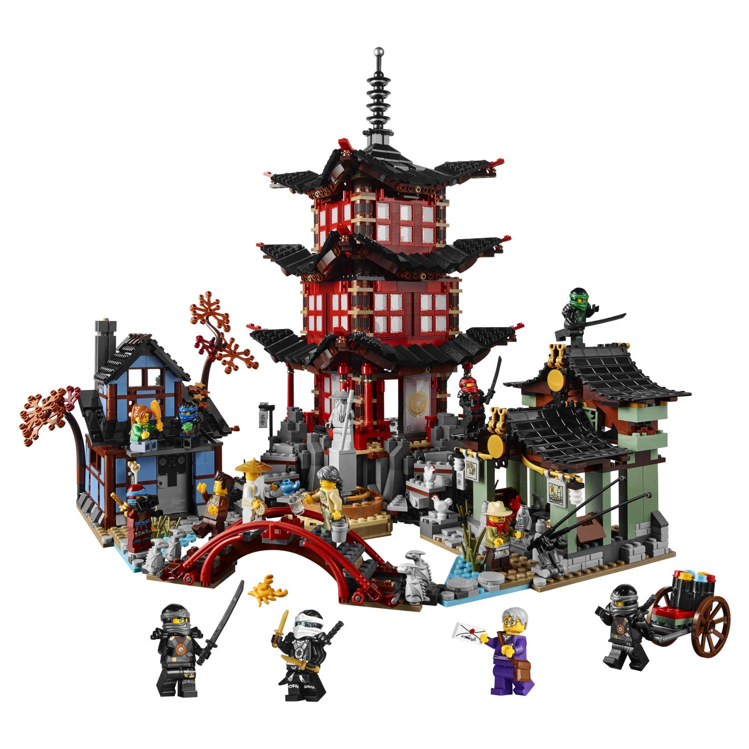 Купить конструктор LEGO Ninjago Храм Аэроджитцу (70751), цены на Мегамаркет  | Артикул: 100000093171