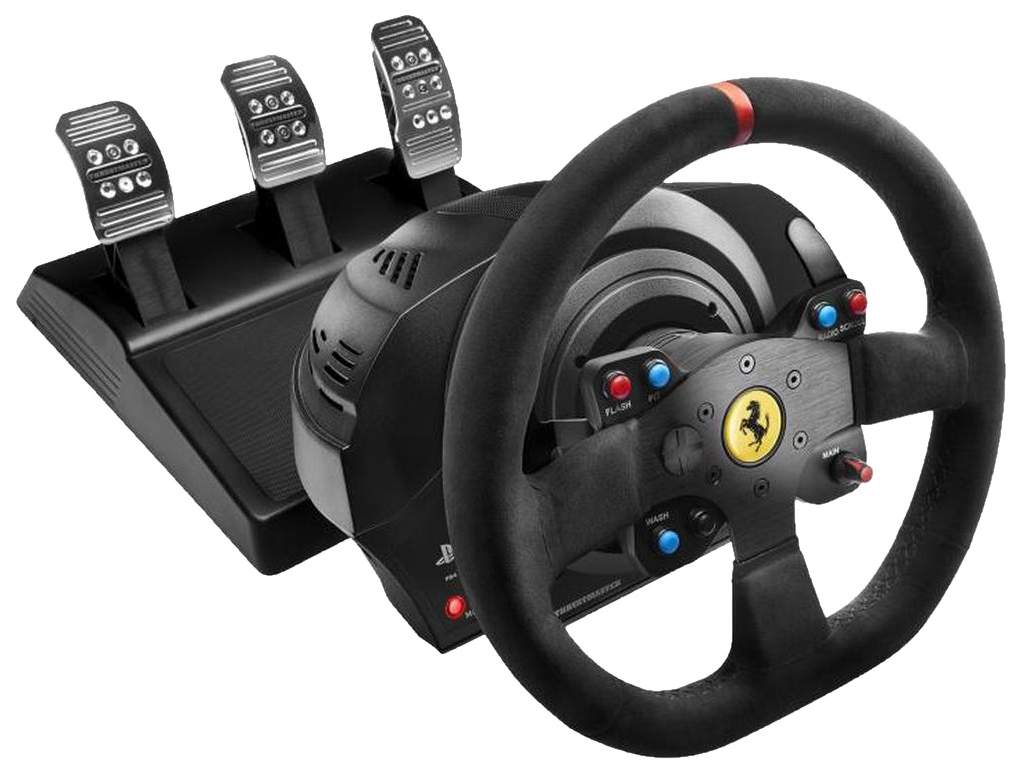 Игровой руль Thrustmaster T300 Ferrari Integral Alcantara Edition - отзывы  покупателей на маркетплейсе Мегамаркет | Артикул: 100025696471