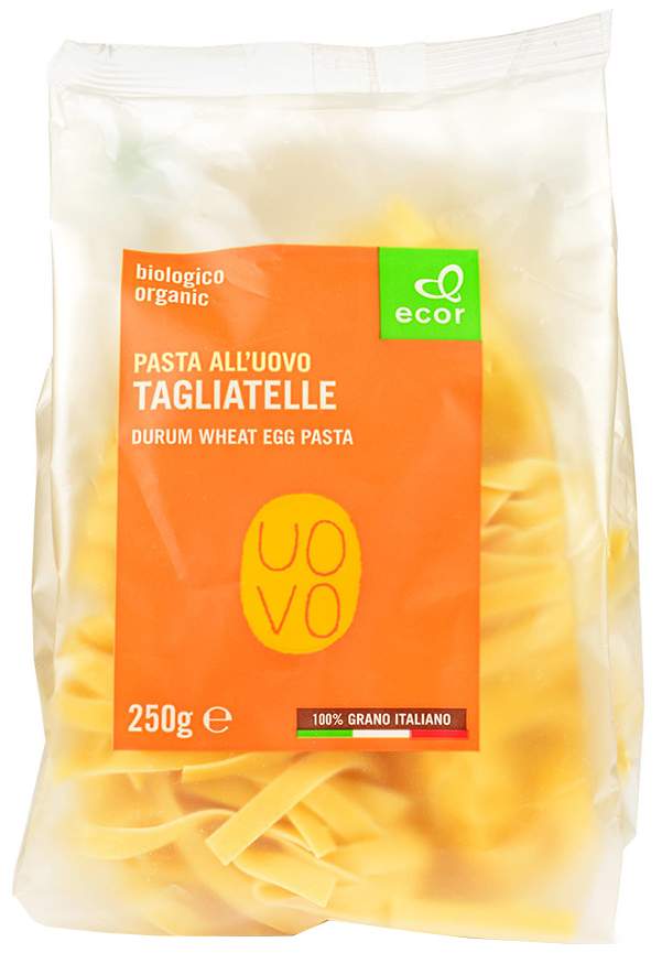 Экор. ECOR. Натуральная упаковка Экор. Рамас Экор. ECOR макароны tagliatelle all'uova, 250 г.