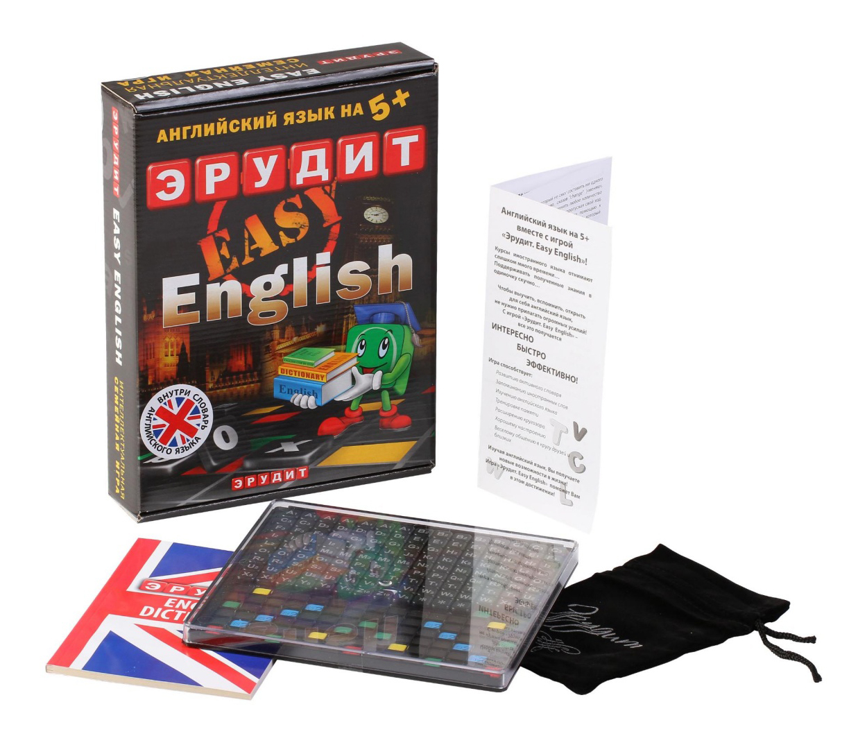 Купить семейная настольная игра Биплант Эрудит Easy English (подарочный),  цены на Мегамаркет | Артикул: 100022826072