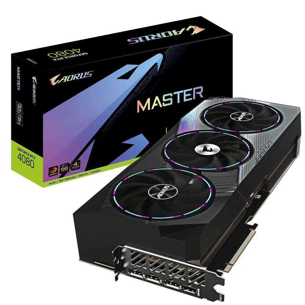 Видеокарта Gigabyte NVIDIA GeForce RTX4080 AORUS MASTER (GV-N4080AORUS  M-16GD) - отзывы покупателей на маркетплейсе Мегамаркет | Артикул:  100046811085