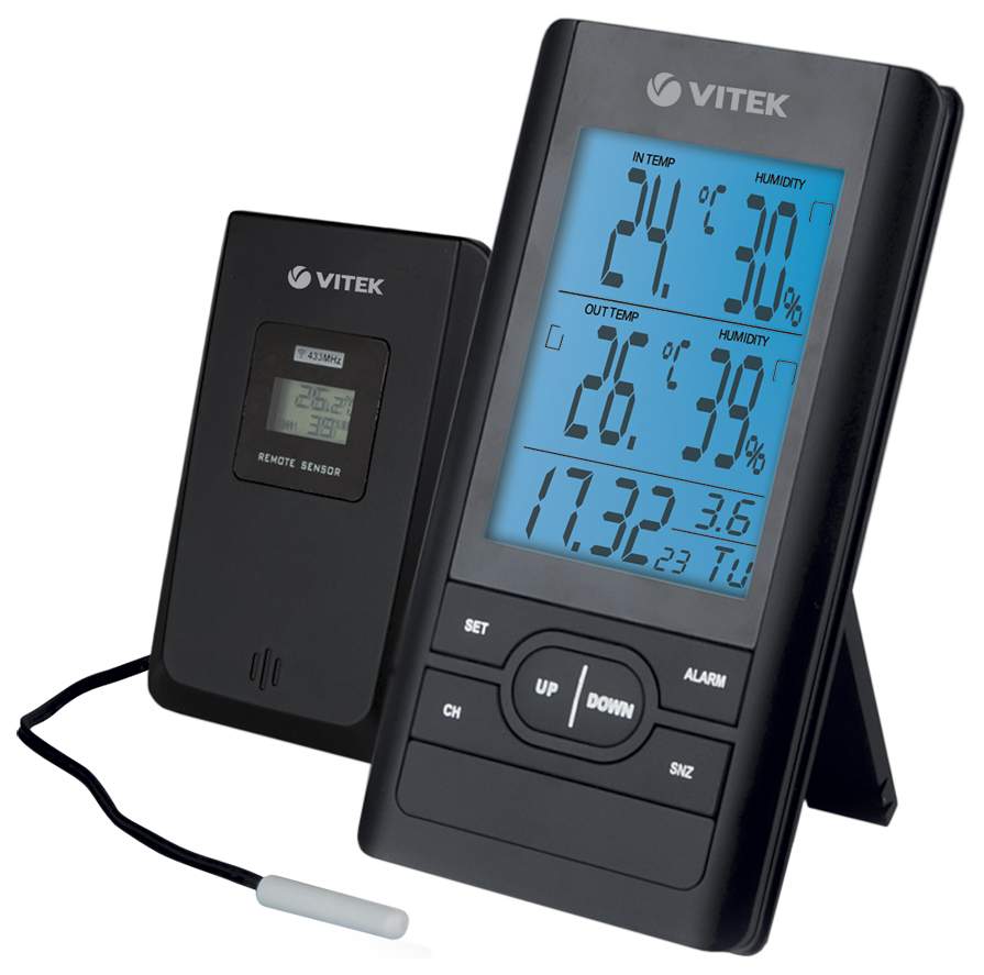 Метеостанция Vitek VT-3532 BK, купить в Москве, цены в интернет-магазинах  на Мегамаркет