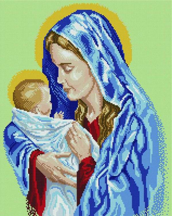 Предпросмотр вышивки «Святая Дева с младенцем»