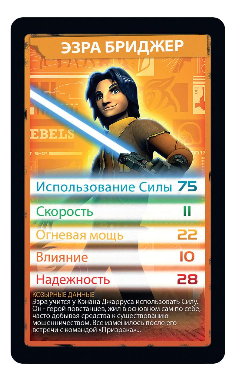 Купить семейная настольная игра TOP TRUMPS Козырные карты - Звездные войны:  Повстанцы, цены на Мегамаркет | Артикул: 100002125376