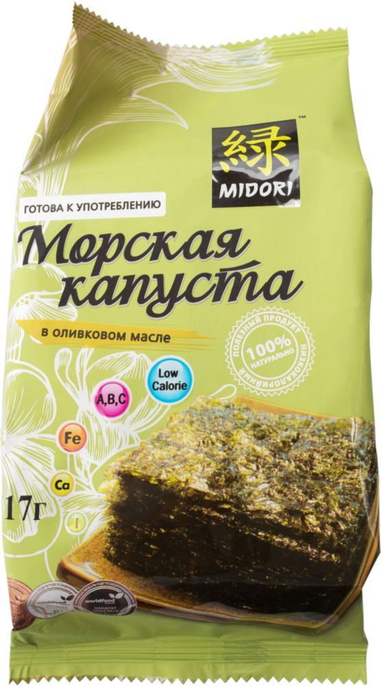 Морская капуста midori жареная