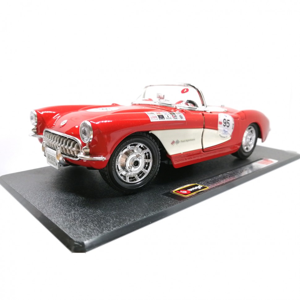 Машина BBurago Chevrolet Corvette 1957 Sport Cabriolet 20040-1224 – купить  в Москве, цены в интернет-магазинах на Мегамаркет