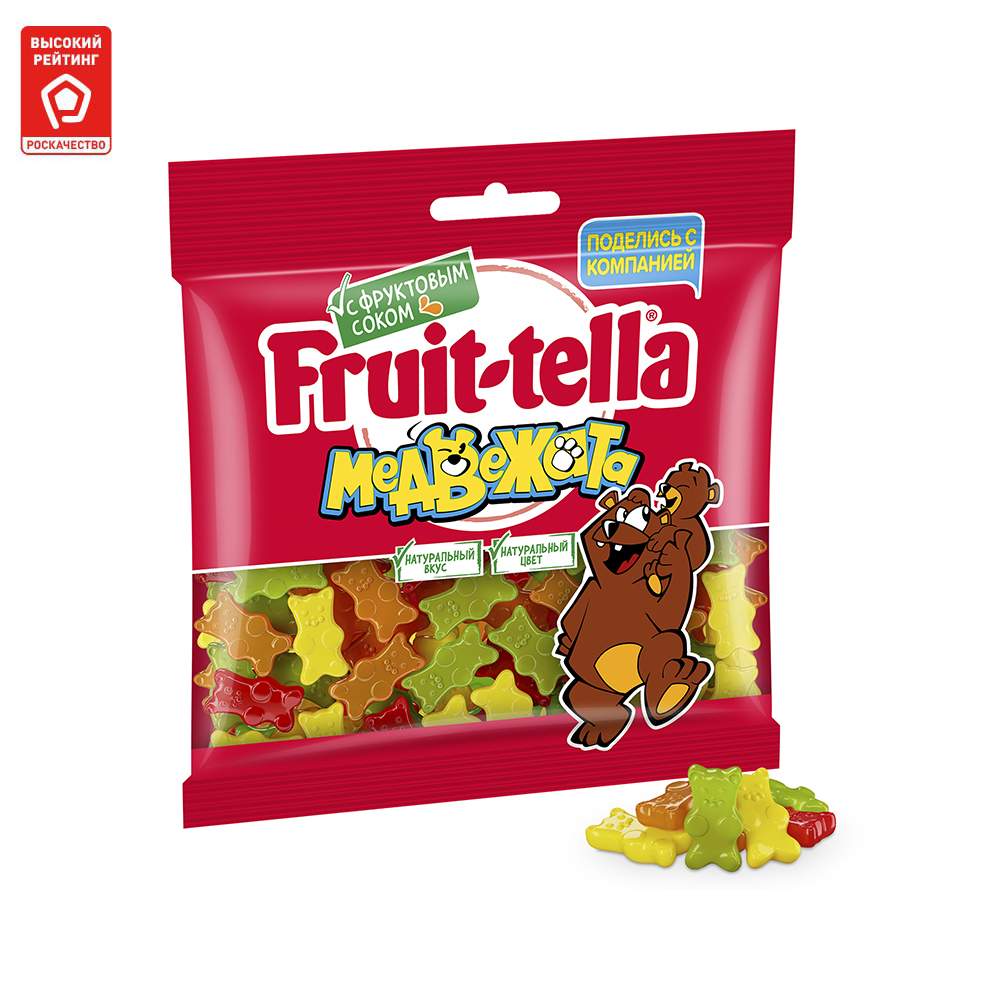 Мармелад Fruit-tella медвежата жевательный с натуральным фруктовым соком  150 г - отзывы покупателей на маркетплейсе Мегамаркет | Артикул:  100023890282