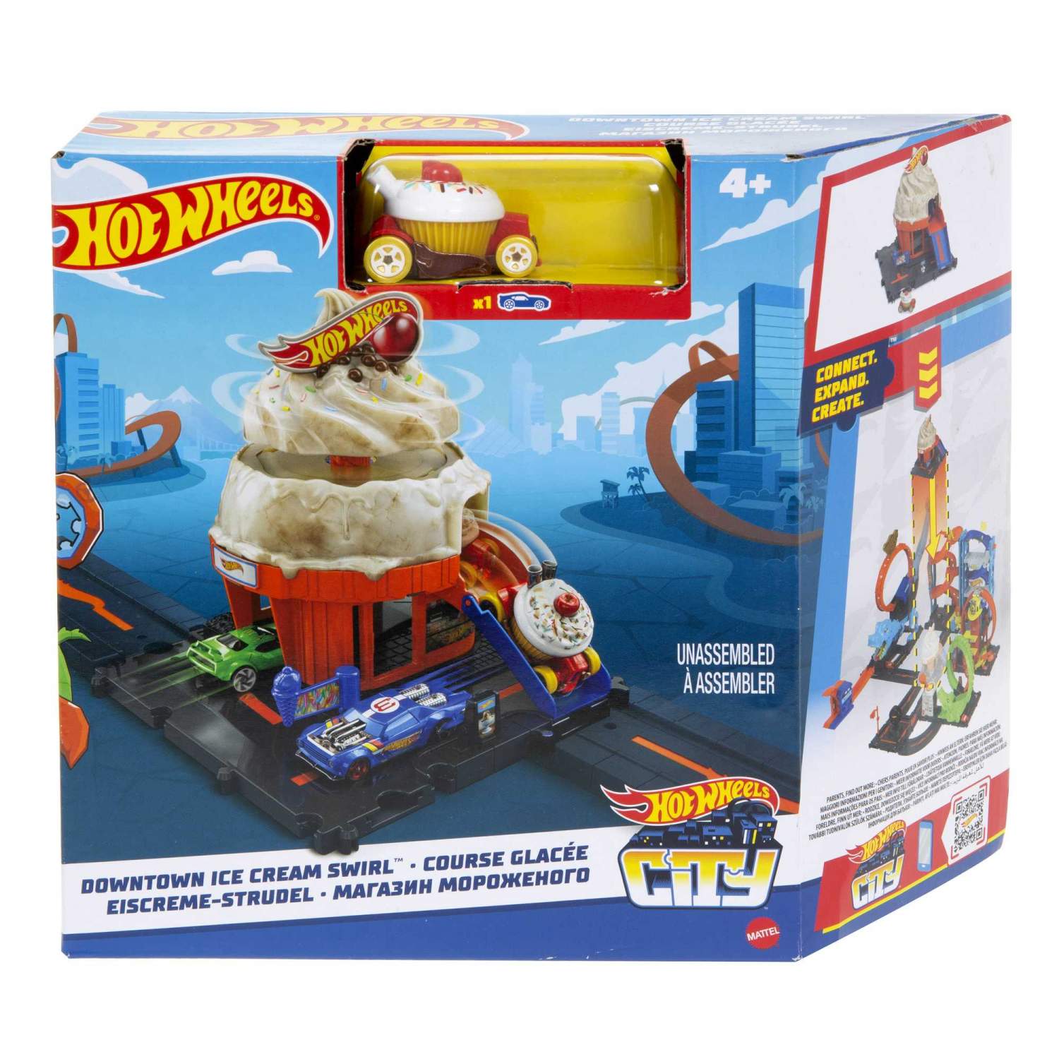 Купить набор игровой Hot Wheels City Магазин мороженого, HKX38, цены на  Мегамаркет