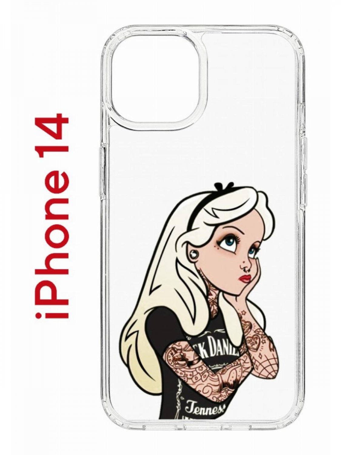 Чехол на iPhone 14 с принтом Kruche Print Tattoo Girl, бампер с защитой  камеры, купить в Москве, цены в интернет-магазинах на Мегамаркет