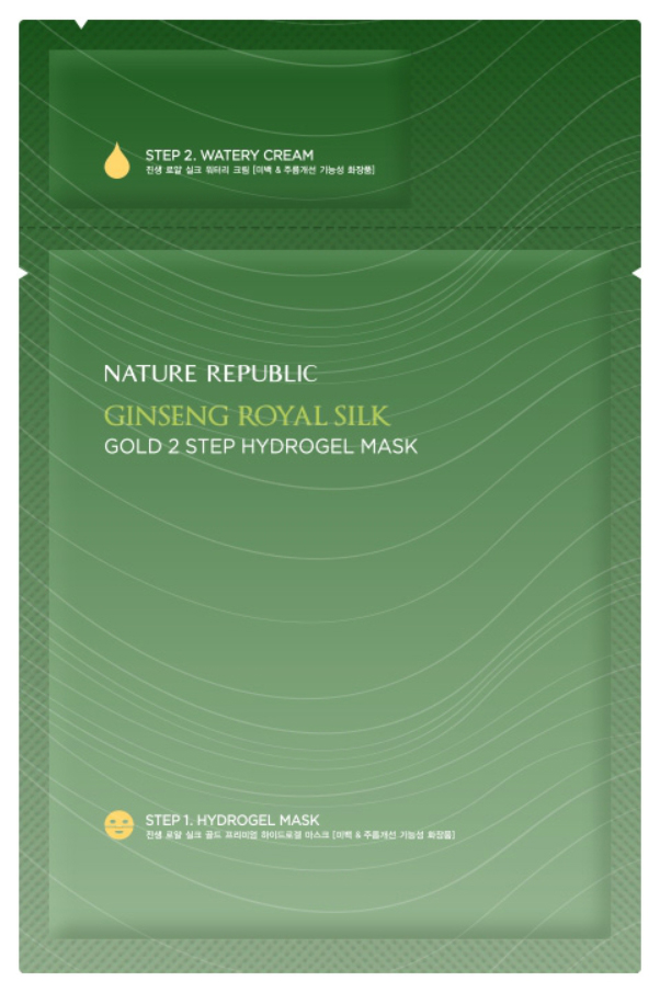のんNATURE REPUBLIC    SILK MASK NATURE REPUBLIC - Ginseng Royal Silk Gold Hydrogel Mask (1pc