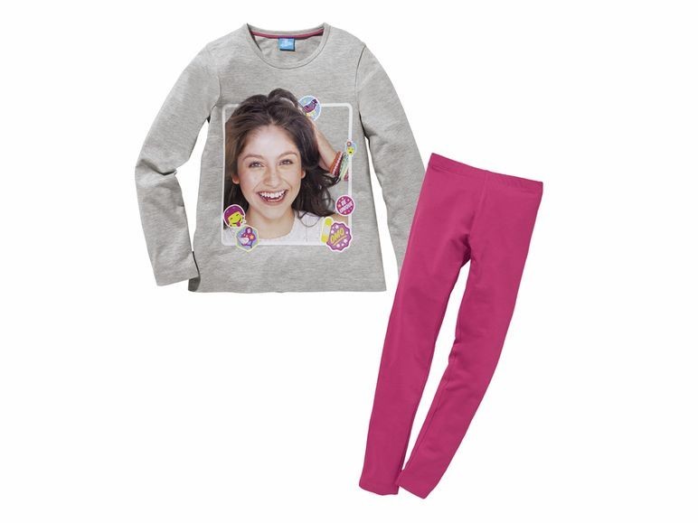 Купить пижама детская Lupilu, цв. серый; розовый р.98, цены в Москве наМегамаркет