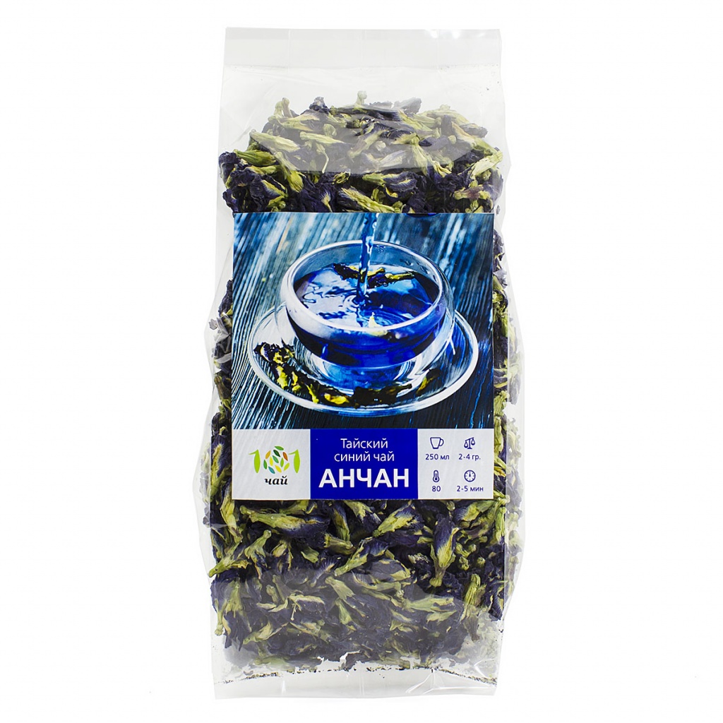 Синий тайский чай Анчан, 50 гр