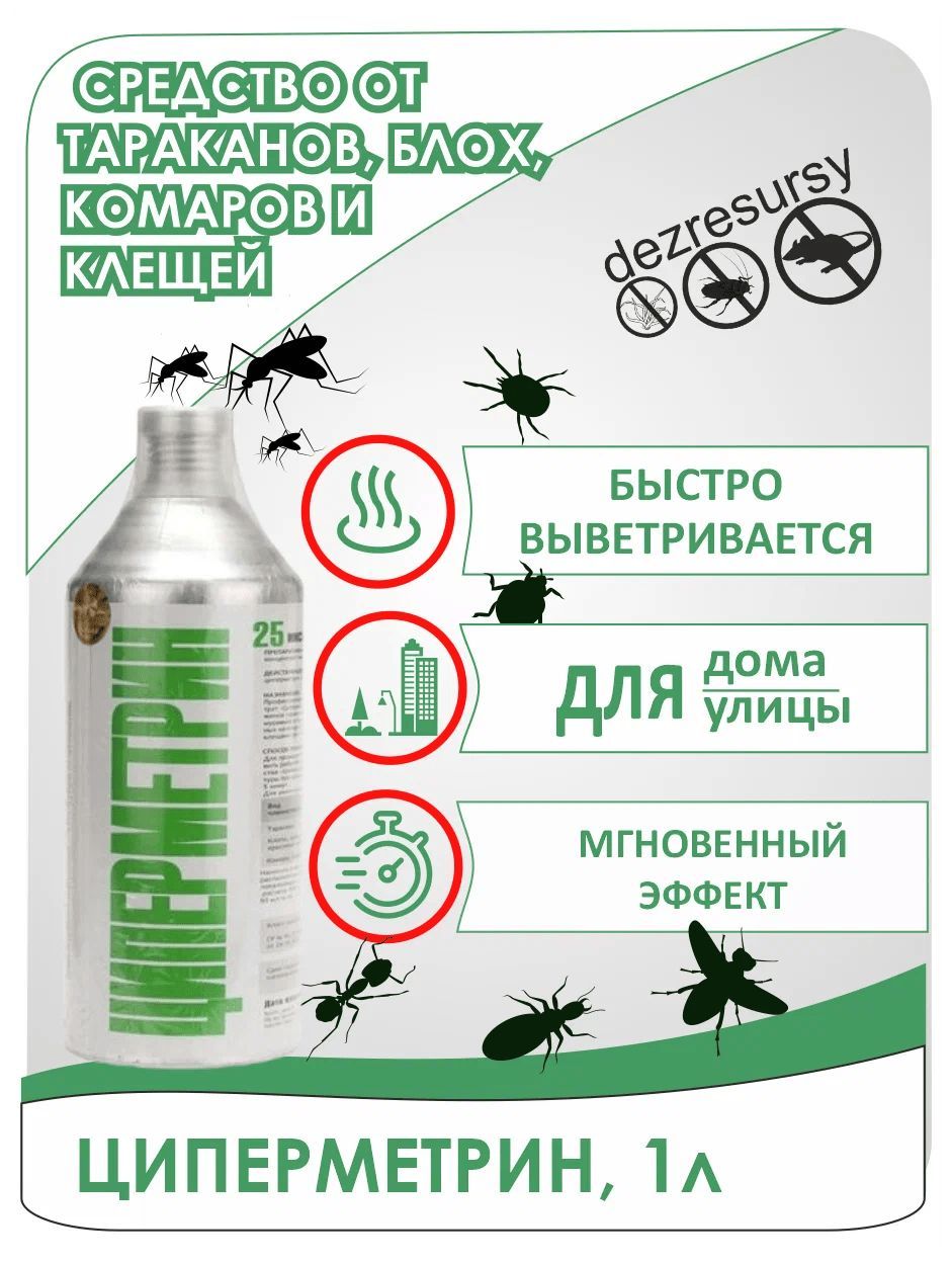 Средство от насекомых НПО Гарант 632951701 Циперметрин 25 1л – купить в  Москве, цены в интернет-магазинах на Мегамаркет