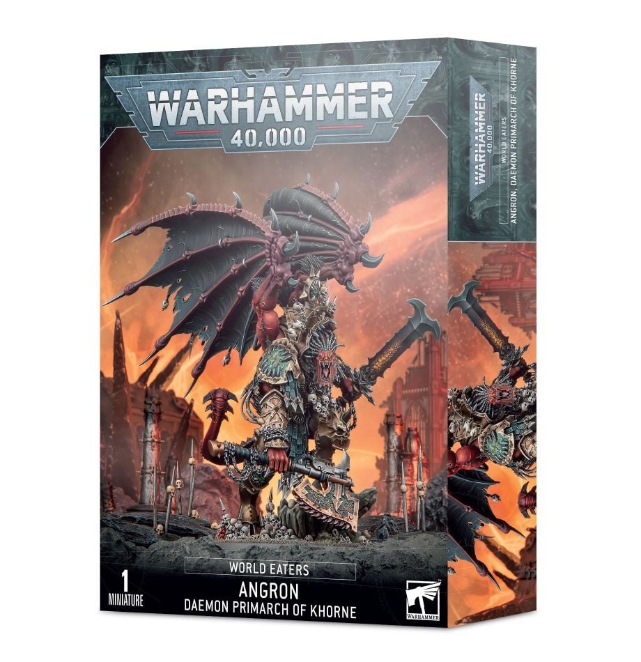 Купить миниатюры для игры Games Workshop Warhammer 40000: Angron, Daemon  Primarch of Khorne 43-28, цены на Мегамаркет | Артикул: 600013116623