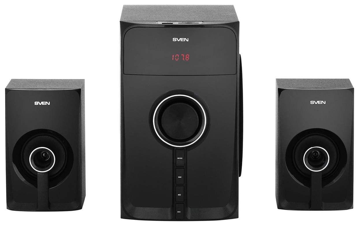 Колонки компьютерные Sven MS-307 Black (SV-013455) - отзывы покупателей на  маркетплейсе Мегамаркет | Артикул: 100000024484