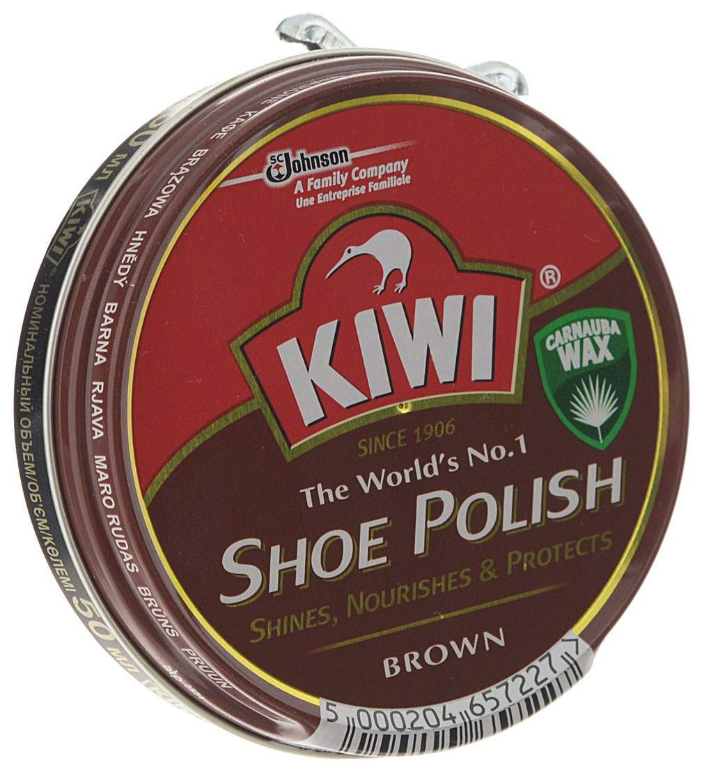 Крем для обуви Kiwi shoe polish коричневый - купить в Москве, цены на  Мегамаркет | 100002565985