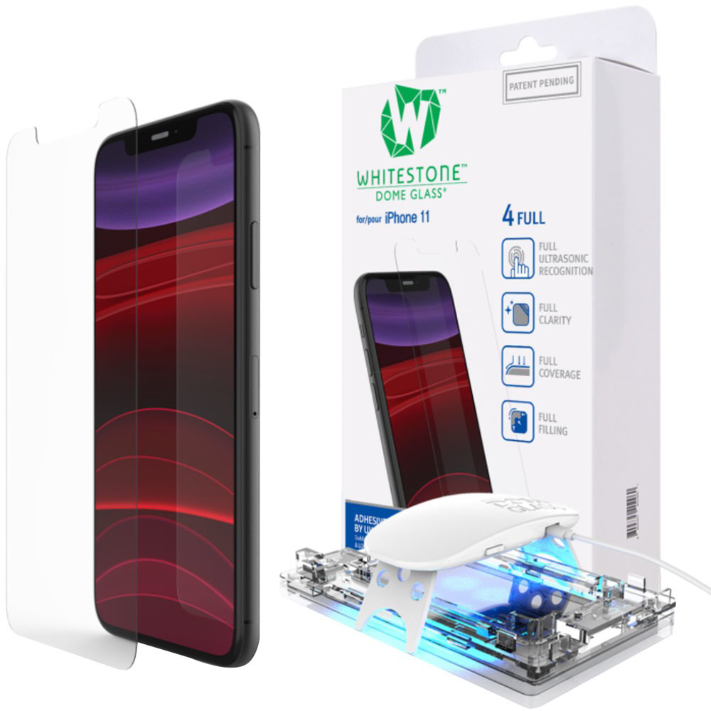 Защитное стекло Whitestone Dome с UV-лампой (8809365403851) для iPhone  11/XR (Clear), купить в Москве, цены в интернет-магазинах на Мегамаркет