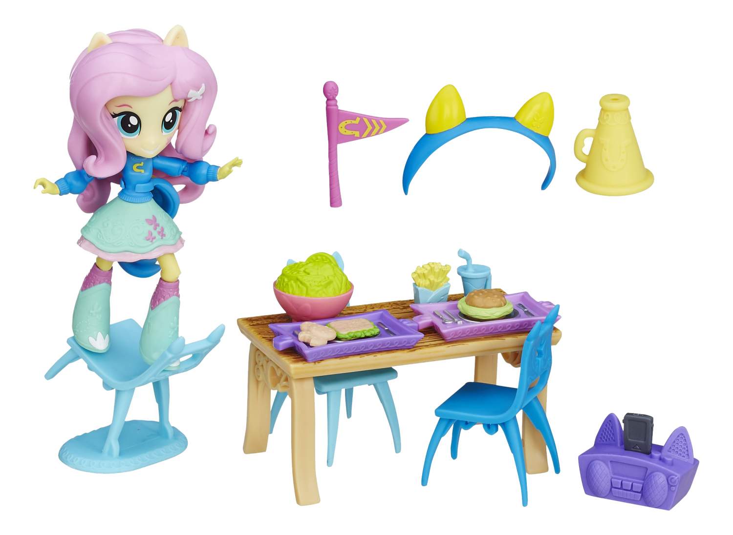 Игровой набор Hasbro Equestria Girls Флаттершай с аксессуарами для пижамной  вечеринки – купить в Москве, цены в интернет-магазинах на Мегамаркет