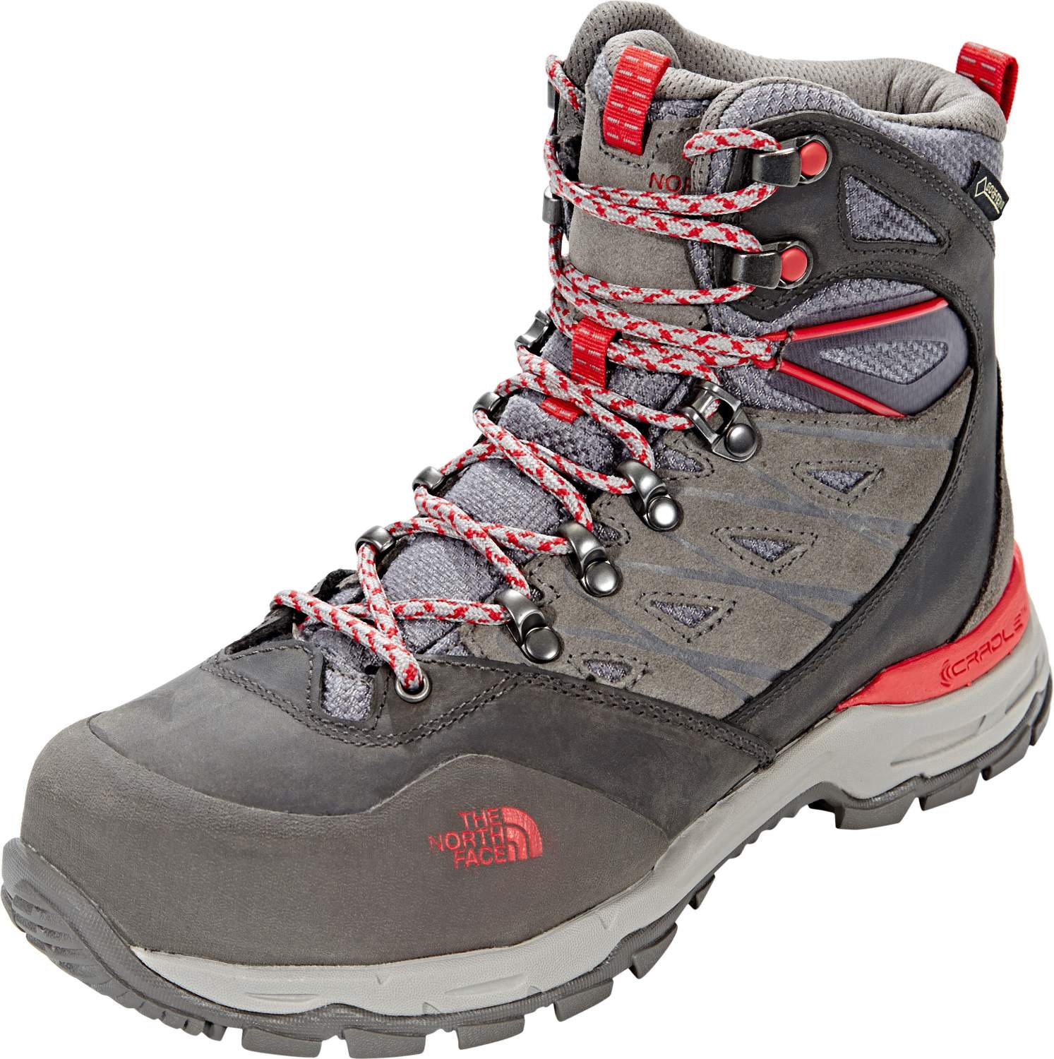 The North Face Hedgehog Trek GTX dark gull grey melon red 7 US