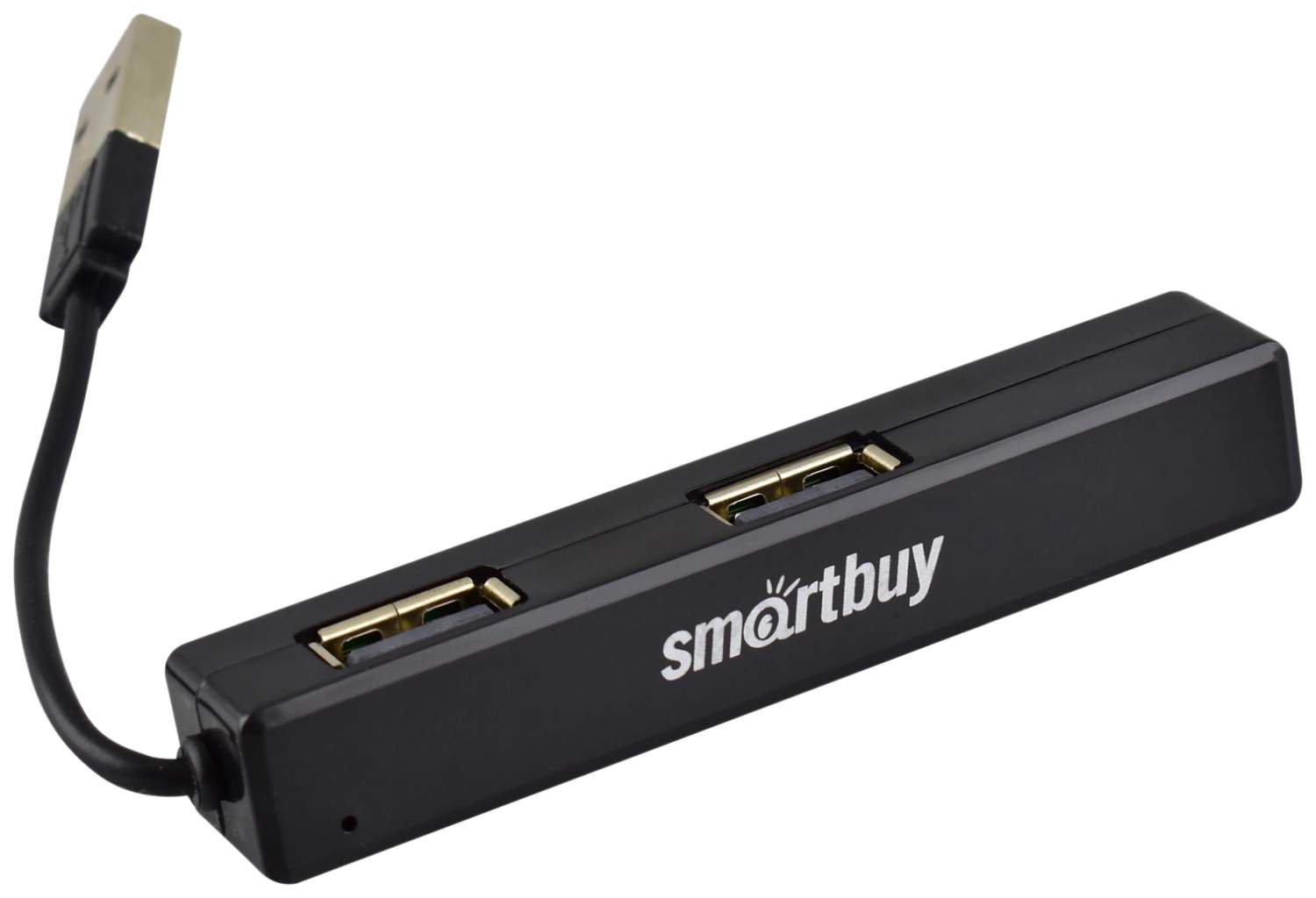 USB hub, хаб разветвитель-концентратор, 4 порта Af*2,0, Smartbuy 408,  черный - отзывы покупателей на маркетплейсе Мегамаркет | Артикул:  100023901187