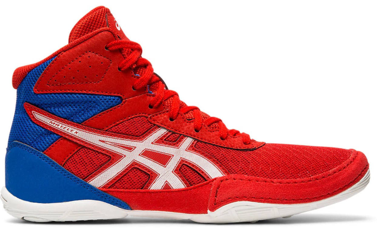 Asics shoes store red and white