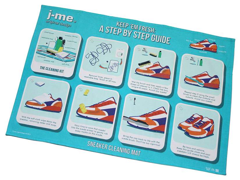 J-Me Sneaker cleaning kit with mat - J-me JMEMAT-SNEAK