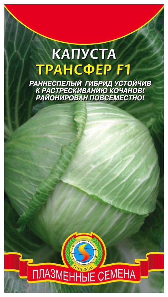 Семена капуста белокочанная Плазмас Трансфер F1 63985 1 уп. - купить вМоскве, цены на Мегамаркет